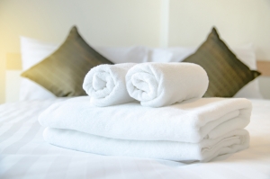 Towel in Hotel Room