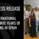 The BARE International Spain team in Madrid celebrating three years of operations and growth in customer experience research across Spain and the Mediterranean region.