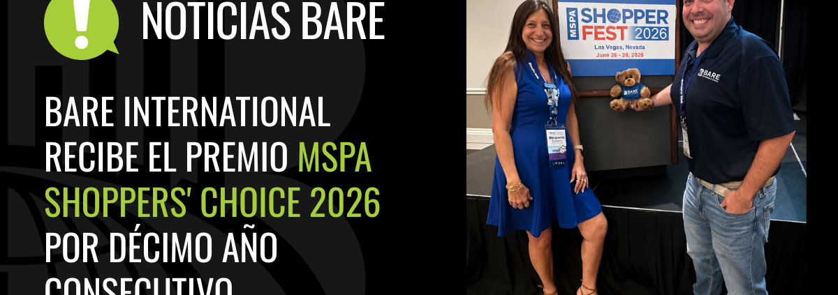BARE International recibe el premio MSPA Shoppers' Choice 2026 durante ShopperFest en Las Vegas.