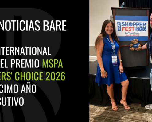BARE International recibe el premio MSPA Shoppers' Choice 2026 durante ShopperFest en Las Vegas.